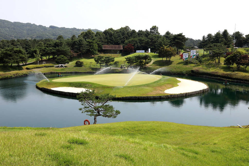 The 13th hole at Woo Jeong Hills in Cheonan
